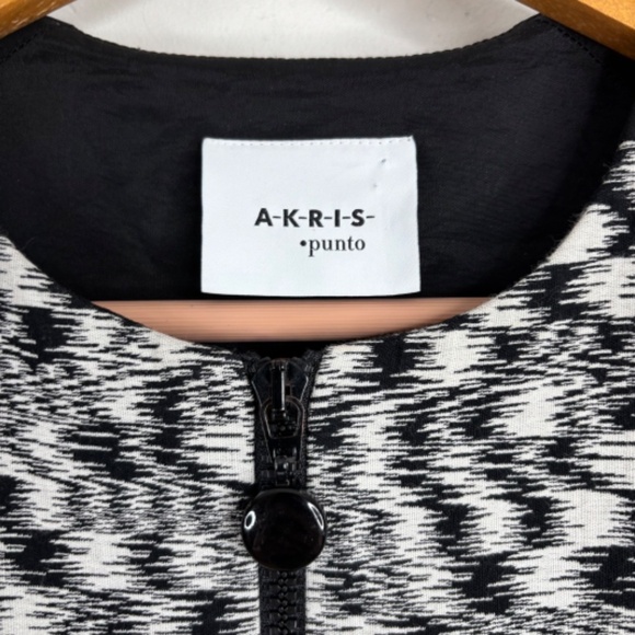 AKRIS PUNTO Fit & Flare Zip Front Sleeveless Dress Size 4 MSRP $995 Mobwife Chic - Picture 5 of 12